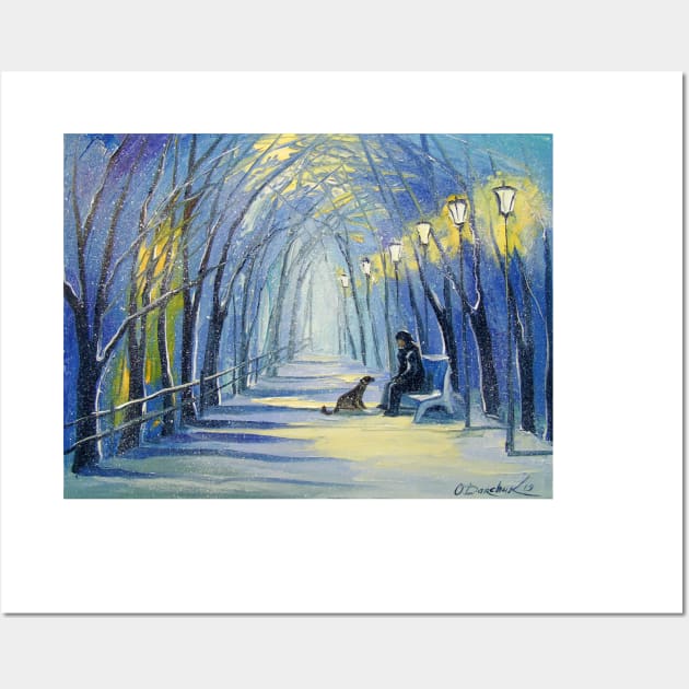 Winter evening Wall Art by OLHADARCHUKART